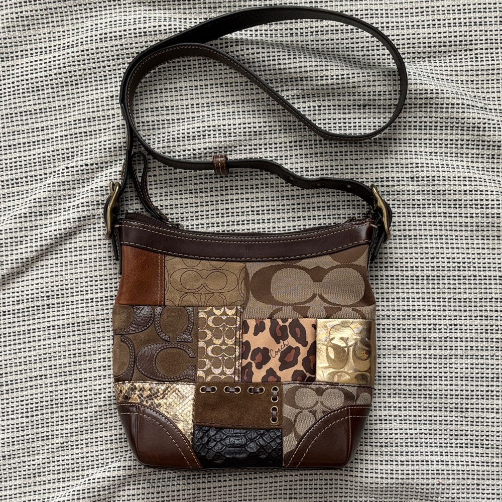 Coach vintage patchwork crossbody/shoulder bag